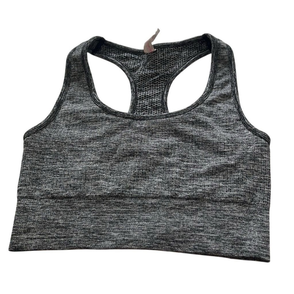 90 Degree Women's Gray Longline Compression Racerback Tank Top Size M Sleeveless
